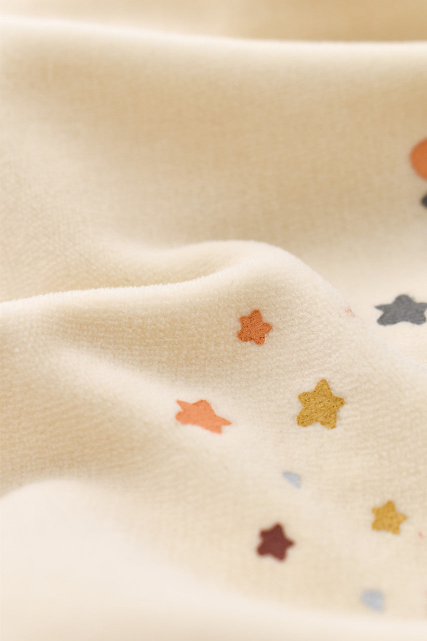 Salopeta Curcubeu cu maneca lunga si botosei din 80%bumbac organic si 20% poliester - , BabyCosy